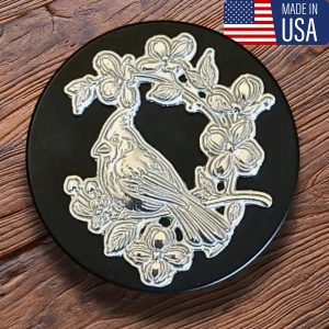 Lucina K Cardinal on Dogwood Branch Pewter Medallion Box