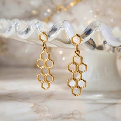 Long Honey Earring