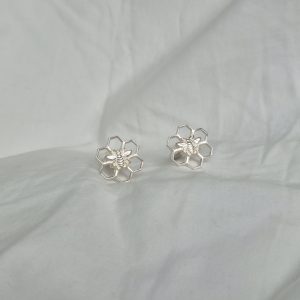 Honey Bee Cufflinks in Sterling Silver
