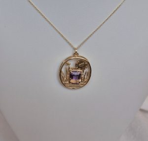 14K Everglades Necklace with Ametrine