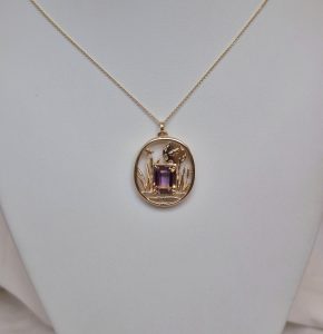 14K Everglades Necklace with Ametrine