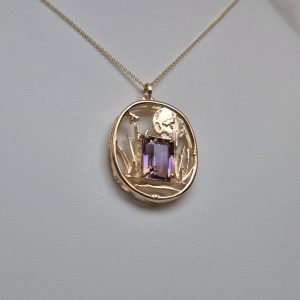 14K Everglades Necklace with Ametrine