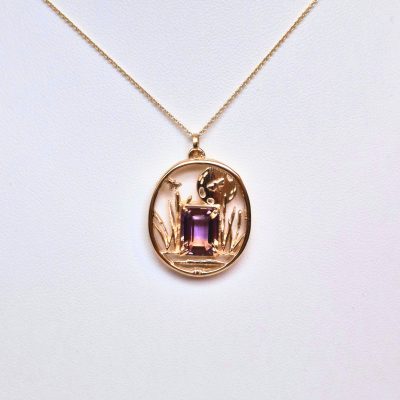 14K Everglades Necklace with Ametrine