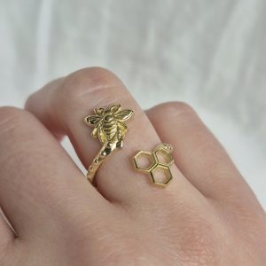 Honey Bee Toi et Moi Ring in 14K