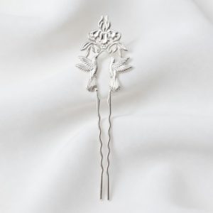 Hummingbird Hair Pin in Sterling Silver