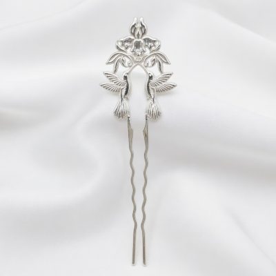 Hummingbird Hair Pin in Sterling Silver
