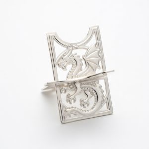 Dragon Cigar Rest in Sterling Silver