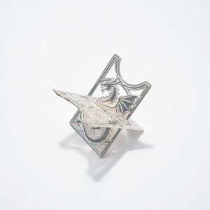 Dragon Cigar Rest in Sterling Silver