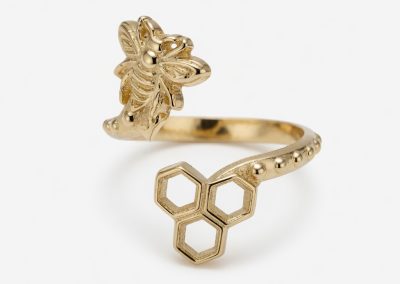 Honey Bee Toi et Moi Ring in 14K