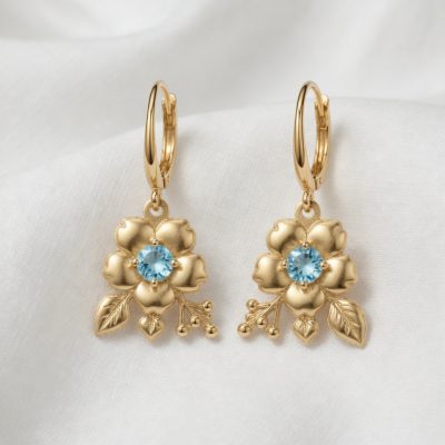 Please take this photo and enhance the details , change the background to cream fabric. Keep the jewelry design and all proportions the same.